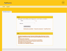 Tablet Screenshot of e-payment.postfinance.ch